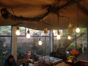 Inside glassbox at Openbox in Porto