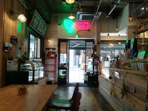 Inside at Eat More Greens in Tokyo