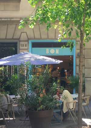 outside terrace at BON in Barcelona