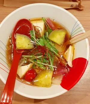 Soya Broth Vegan Ramen at Soranoiro Nippon in Tokyo
