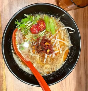 Vegan tantan ramen  at Soranoiro Nippon in Tokyo