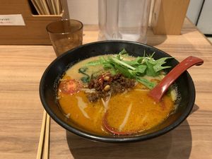 Vegan tantan ramen  at Soranoiro Nippon in Tokyo
