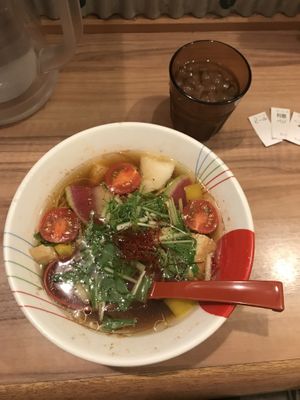 Vegan rāmen  at Soranoiro Nippon in Tokyo