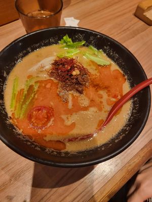 Vegan tantanmen at Soranoiro Nippon in Tokyo