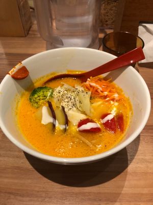 Vegan Ramen at Soranoiro Nippon in Tokyo