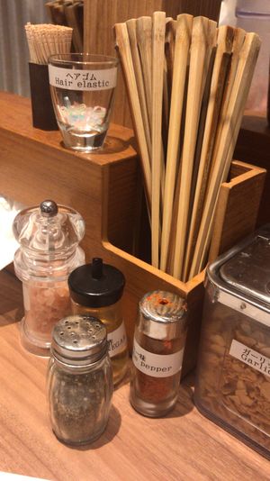 Provide hair bobbles! at Soranoiro Nippon in Tokyo