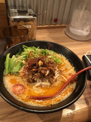 Vegan Tantan Ramen at Soranoiro Nippon in Tokyo