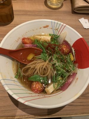 Gluten free vegan ramen  at Soranoiro Nippon in Tokyo