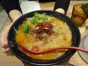 Vegan Ramen with soy meat and Miso at Soranoiro Nippon in Tokyo