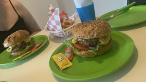 Beyond meat burgers and fries at Antojito Con Amor in Cancun