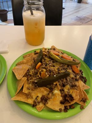 Nachos at Antojito Con Amor in Cancun