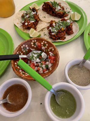 Las salsas de mi corazon! at Antojito Con Amor in Cancun