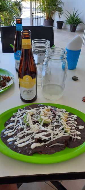 Enfrijoladas at Antojito Con Amor in Cancun