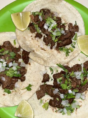 Beyond Steak tacos   at Antojito Con Amor in Cancun