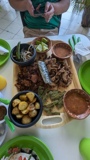 Platter top share at Antojito Con Amor in Cancun