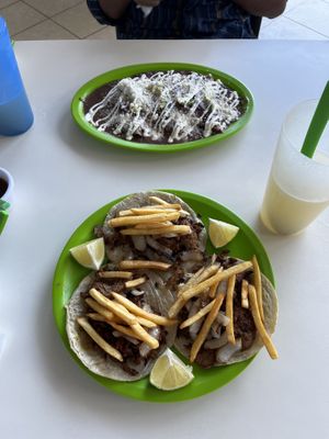 Enfrijoladas y tacos campechanos metro  at Antojito Con Amor in Cancun