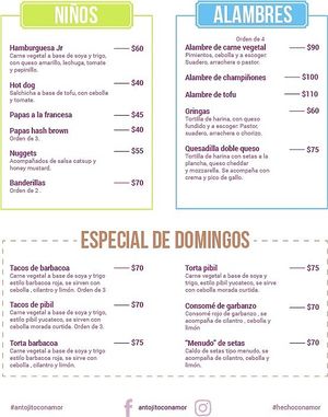 3/4 at Antojito Con Amor in Cancun