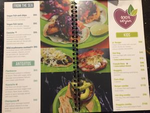 Menu in English 15/10/2019 at Antojito Con Amor in Cancun