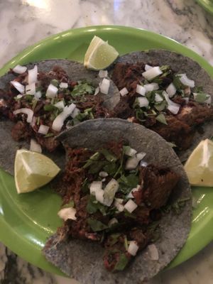 The best vegan tacos I ever had! at Antojito Con Amor in Cancun