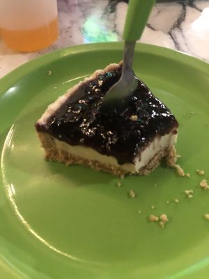 Vegan cheesecake  at Antojito Con Amor in Cancun