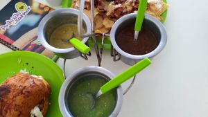 sauce at Antojito Con Amor in Cancun