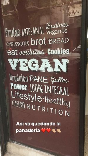 Entry at NITA Vegan Bakery in Buenos Aires
