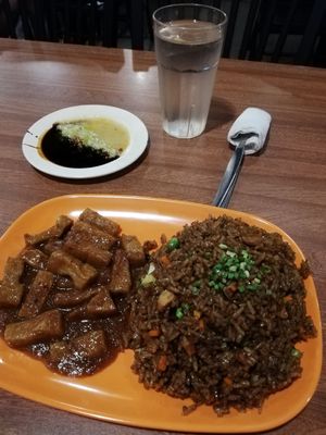 Best vegan dish in this resto = VEGAN NASI GORENG SET at 101 Hawker Food House in Makati