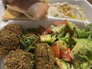 Falafel Platter at Al Rayan Restaurant & Market in Murfreesboro