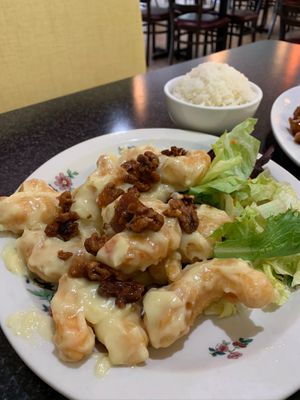 Walnut “shrimp” at Chef Kenny's Asian Vegan Cuisine in Las Vegas