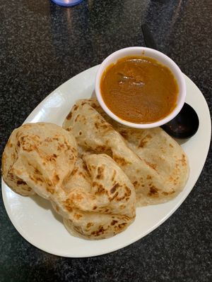 Roti & curry at Chef Kenny's Asian Vegan Cuisine in Las Vegas