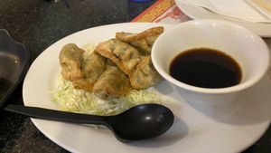 Veggie dumplings  at Chef Kenny's Asian Vegan Cuisine in Las Vegas