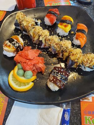 Sampler at Chef Kenny's Asian Vegan Cuisine in Las Vegas