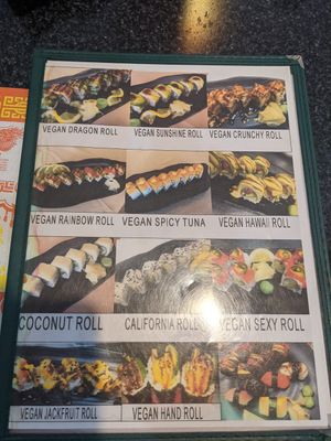 Menu: May 2021 at Chef Kenny's Asian Vegan Cuisine in Las Vegas