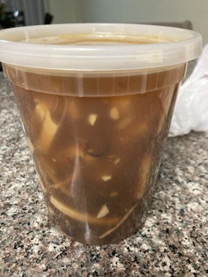 Hot and sour soup at Chef Kenny's Asian Vegan Cuisine in Las Vegas