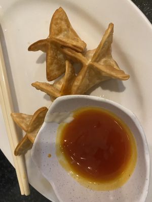 Cream cheese Wontons #Veganuary at Chef Kenny's Asian Vegan Cuisine in Las Vegas