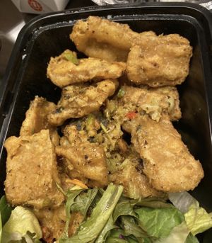 Salt Pepper Fish  at Chef Kenny's Asian Vegan Cuisine in Las Vegas