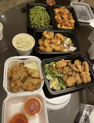 Vegan feast  at Chef Kenny's Asian Vegan Cuisine in Las Vegas