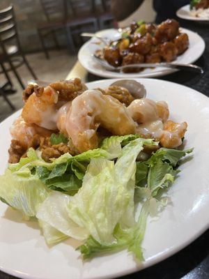 Honee walnut shrimp   at Chef Kenny's Asian Vegan Cuisine in Las Vegas