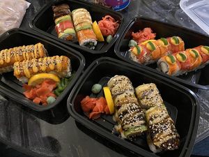 Vegan Sushi Rolls at Chef Kenny's Asian Vegan Cuisine in Las Vegas