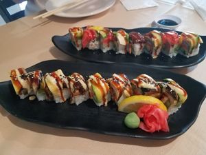 Delicious vegan sushi at Chef Kenny's Asian Vegan Cuisine in Las Vegas