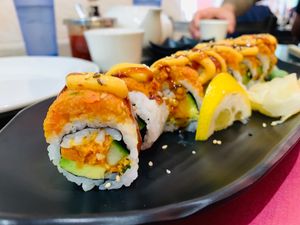 Spicy tuna roll at Chef Kenny's Asian Vegan Cuisine in Las Vegas