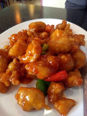 Sweet and sour chicken at Chef Kenny's Asian Vegan Cuisine in Las Vegas