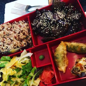 Korean BBQ Bento box at Chef Kenny's Asian Vegan Cuisine in Las Vegas