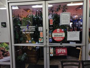Front door at Chef Kenny's Asian Vegan Cuisine in Las Vegas