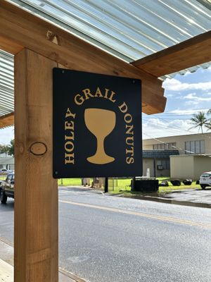 Food truck sign   at Holey Grail Donuts - Food Truck in Hanalei