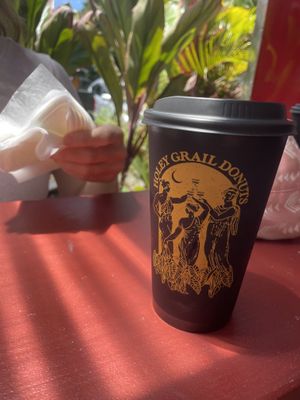 Holey Grail Cacao Coffee  at Holey Grail Donuts - Food Truck in Hanalei