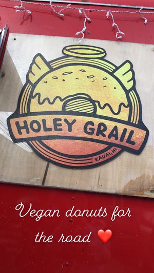 Sign for the truck!  at Holey Grail Donuts - Food Truck in Hanalei