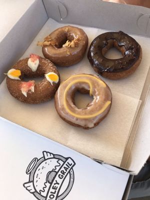Box of 4 set donuts at Holey Grail Donuts - Food Truck in Hanalei