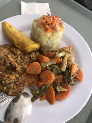 $3 plate at Tony's F in Santo Domingo