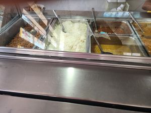 Beans and brown or white rice at Tony's F in Santo Domingo